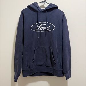 Steve & Barry's Men’s Navy Blue Ford Logo Hoodie Sweatshirt M